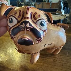 LEATHER PUG COIN WALLET!!!